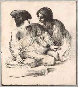 Couple Accroupi by Giovanni Francesco Barbieri