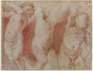 Studio Di Tre Putti by Giovanni Francesco Barbieri