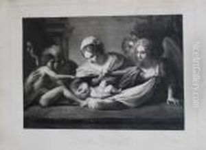 Sacra Famiglia by Giovanni Francesco Barbieri