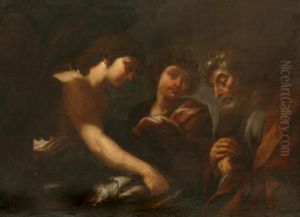 Group Of Men by Giovanni Francesco Barbieri