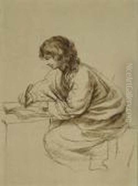 Scholar In Study - view 1