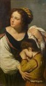 Hagar And Ishmael by Giovanni Francesco Barbieri