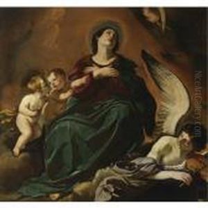 The Assumption Of The Virgin by Giovanni Francesco Barbieri