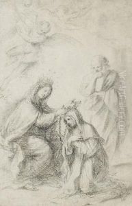 La Vision De Sainte Therese D'avila by Giovanni Francesco Barbieri