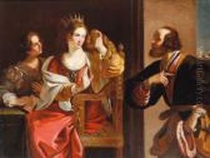 Bottega La Regina Semiramide Riceve Notizia Della Rivolta Di Babilonia