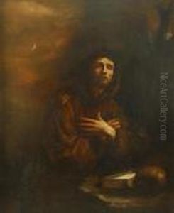San Francisco En Oracion by Giovanni Francesco Barbieri