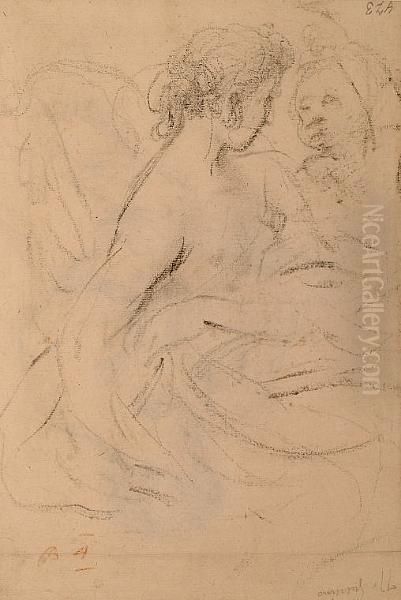 A Seated Lady (recto); Sketch Of Lady (verso). - view 1