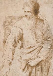 Un Homme Barbu by Giovanni Francesco Barbieri