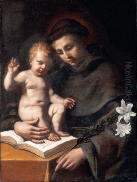 Saint Anthony Of Padua With The Infant Christ - view 1