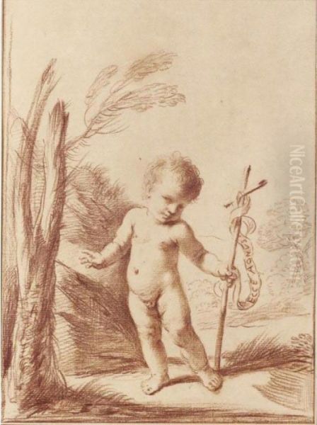 The Infant St. John The Baptist Standing In A Landscape - view 1