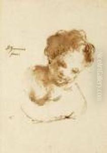 Attributed To Giovanni Guercino by Giovanni Francesco Barbieri
