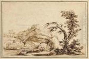 Landscape by Giovanni Francesco Barbieri