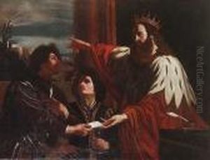 David Sending The Letter To Joab by Giovanni Francesco Barbieri