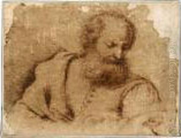 A Bearded Man Holding A Book - view 1