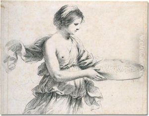 A Young Woman Holding A Sieve
