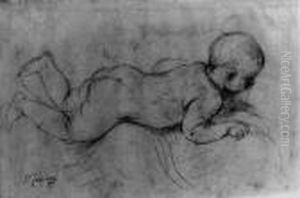 A Baby Lying On His Stomach (recto); A Baby Lying On His Back(verso)