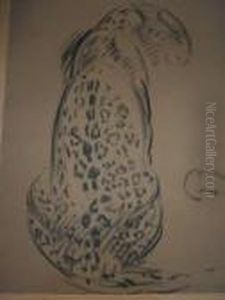 Guepard De Dos. by Gustave Guetant