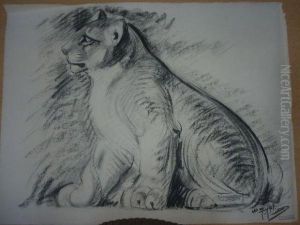 Le Lionceau. by Gustave Guetant