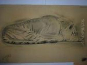 Tigre Allonge. by Gustave Guetant