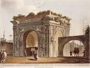 A Triumphal Arch of Tripoli in Barbary plate 24 from Views in the Ottoman Empire by Luigi Mayer