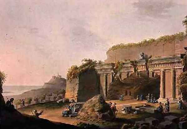 A Grotto Cut in the Rock Near Lind on Rhodes from Views in the Ottoman Empire - view 1