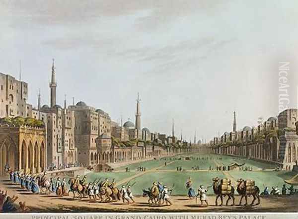 Principal Square in Grand Cairo with Murad Beys Palace - view 1