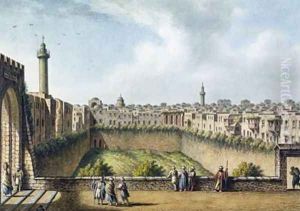 The Pool of Bethesda Jerusalem by Luigi Mayer