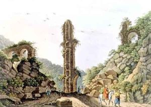 An Ancient Aqueduct in Samos plate 61 from Views in the Ottoman Dominions by Luigi Mayer