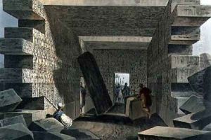 Interior of the Temple of Jupiter Ammon by Luigi Mayer
