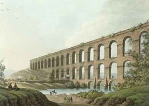 Aqueduct near Belgrade Serbia plate 6 from Views in the Ottoman Dominions by Luigi Mayer