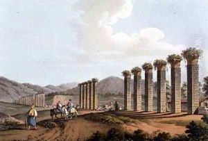 Ruins of an aqueduct near Ephesus 1810