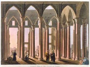 Josephs Hall in the Castle of Cairo plate 31 from Views in Egypt by Luigi Mayer