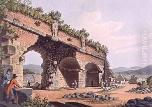 Part of the Grand Gallery of the Temple of Diana Ephesus by Luigi Mayer