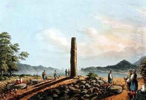 The Ruins of the Temple of Juno in Samos plate 59 from Views in the Ottoman Dominions by Luigi Mayer