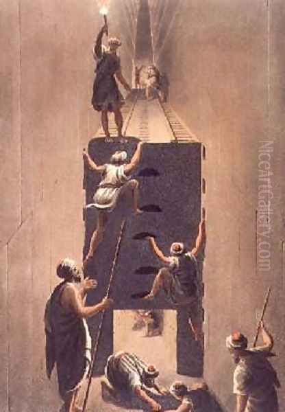Passage from the Second to the Third Gallery in the Great Pyramid - view 1