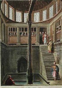 View of the Nilometer plate 2 from Views of Egypt by Luigi Mayer