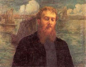 Charles Cottet 1896 by Marie Auguste Emile Rene Menard