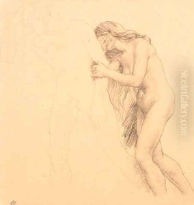 Adam and Eve by Marie Auguste Emile Rene Menard