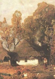 Farmstead detail 1879 by Geza Meszoly