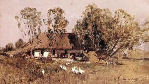 Farmhouse by Geza Meszoly