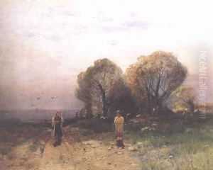 End of Village 1875 by Geza Meszoly