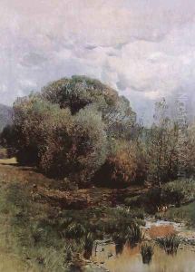 The Spring 1877 by Geza Meszoly