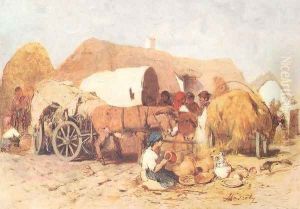 Pottery Fair c. 1875 by Geza Meszoly
