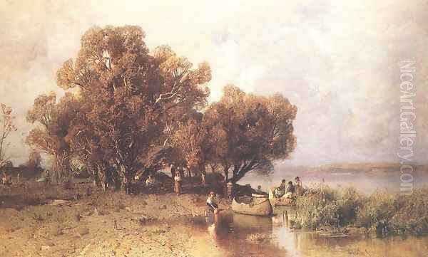 Fishermens Hut at the Lake Balaton 1877 - view 1