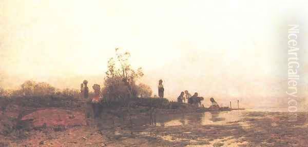 Autumn Sunshine on Lake Balaton 1875 - view 1