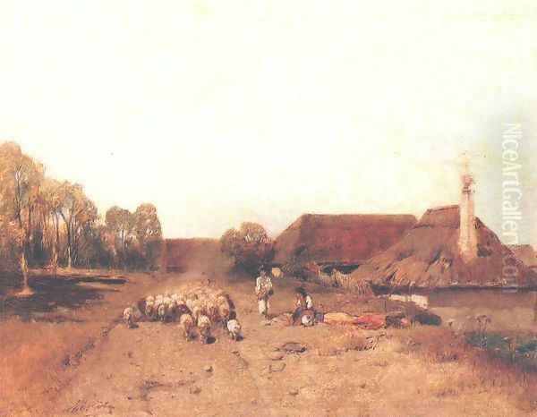 Flock of Sheep c. 1883 - view 1