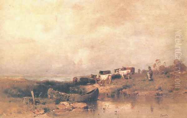 Watering the Herd c. 1880 - view 1