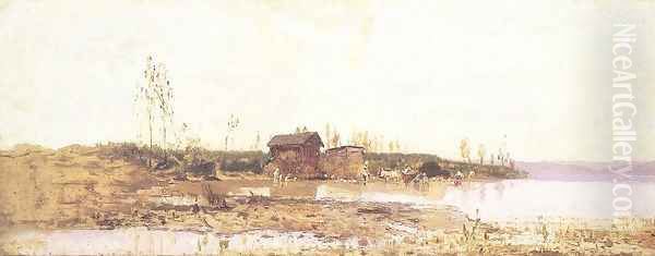 Siofok Balaton Landscape 1872 - view 1