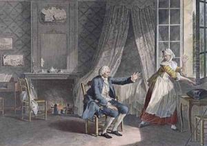 The Last Words of Jean-Jacques Rousseau 1712-78 at Ermenonville in 1778 by Jean-Michel Moreau