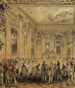 Banquet Given in the Presence of the King 1771 by Jean-Michel Moreau